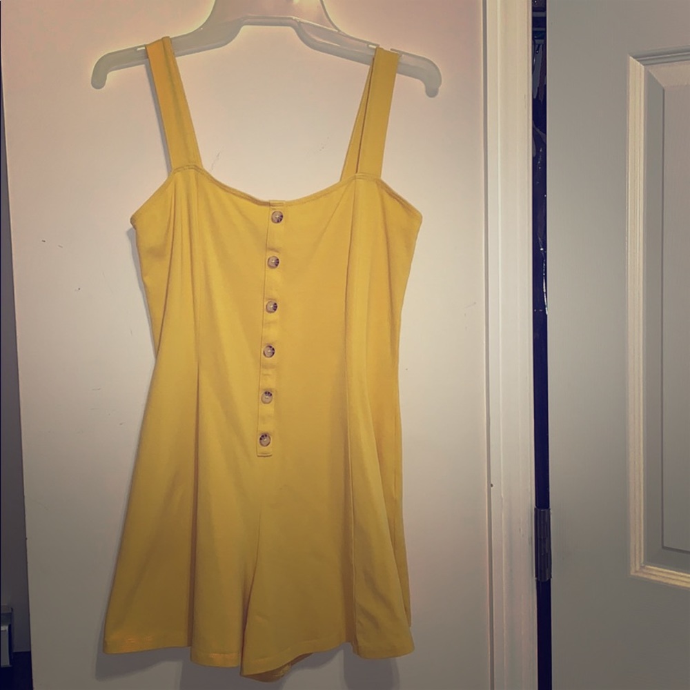 Yellow Forever 21 Romper